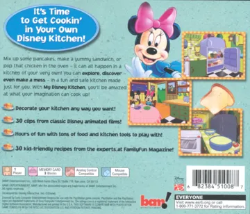 My Disney Kitchen (US) box cover back